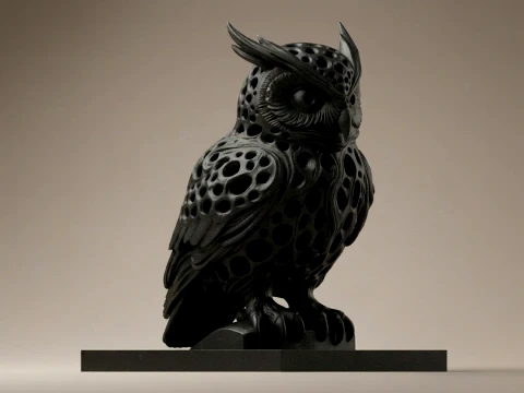 Owl 3D Printable Figurine 3D Print Model