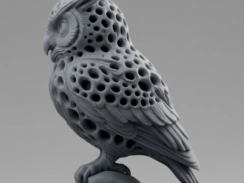 Owl 3D Printable Figurine 3D Print Model