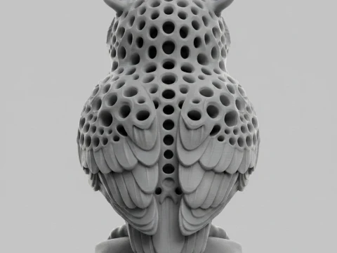 Owl 3D Printable Figurine 3D Print Model