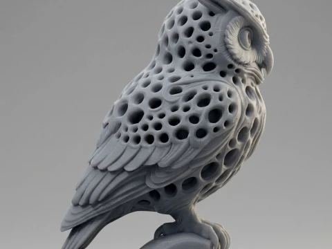Owl 3D Printable Figurine 3D Print Model