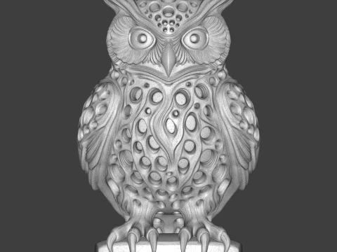 Owl 3D Printable Figurine 3D Print Model