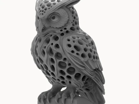 Owl 3D Printable Figurine 3D Print Model
