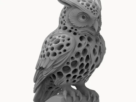 Owl 3D Printable Figurine 3D Print Model