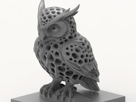 Owl 3D Printable Figurine 3D Print Model