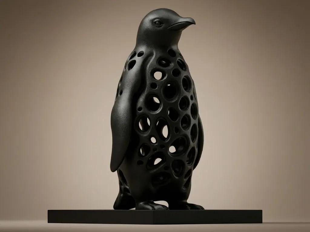 Penguin 3D Printable Figurine 3D Print Model .c4d .max .obj .3ds .fbx .stl .blend