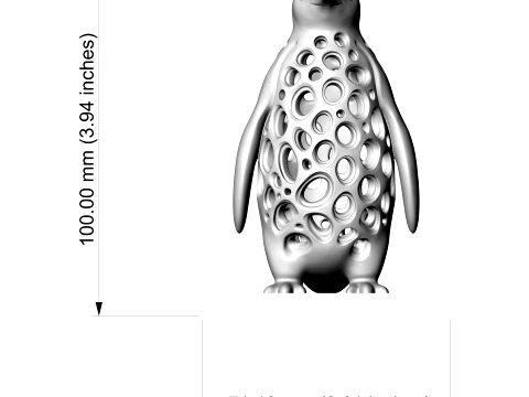 Penguin 3D Printable Figurine 3D Print Model