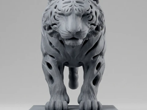 Tiger 3D Printable Figurine 3D Print Model