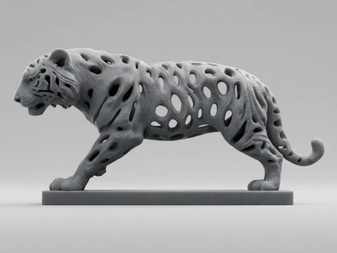 Tiger 3D Printable Figurine 3D Print Model
