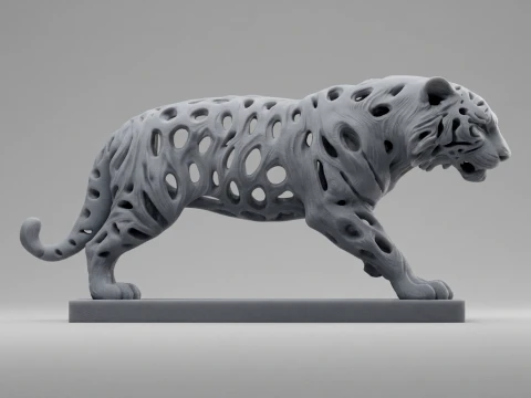 Tiger 3D Printable Figurine 3D Print Model