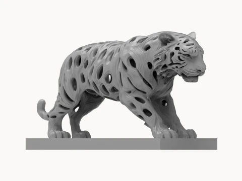 Tiger 3D Printable Figurine 3D Print Model