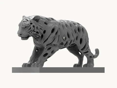 Tiger 3D Printable Figurine 3D Print Model
