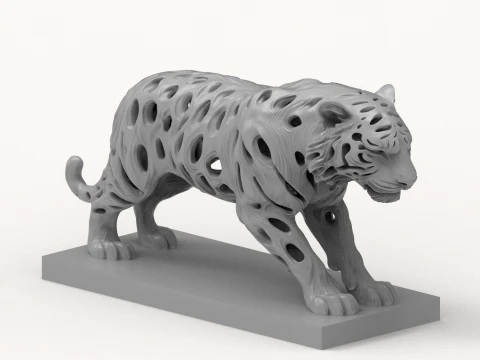 Tiger 3D Printable Figurine 3D Print Model