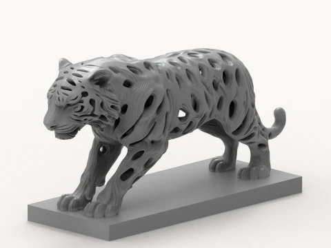 Tiger 3D Printable Figurine 3D Print Model