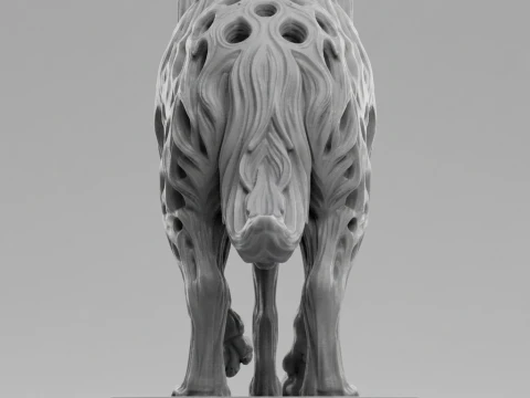 Wolf 3D Printable Figurine 3D Print Model