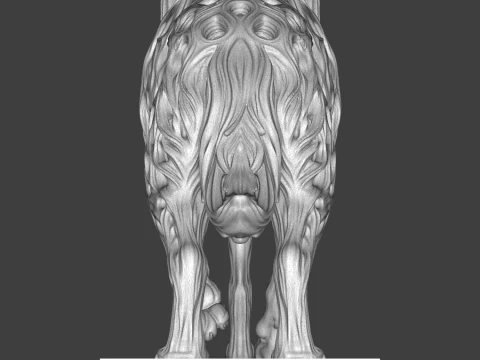 Wolf 3D Printable Figurine 3D Print Model