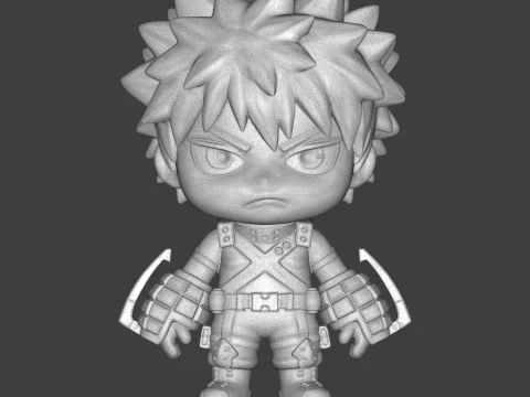 Katsuki Bakugo 3D Printable Figure 3D Print Model