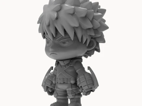 Katsuki Bakugo 3D Printable Figure 3D Print Model