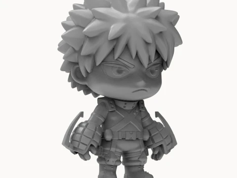 Katsuki Bakugo 3D Printable Figure 3D Print Model
