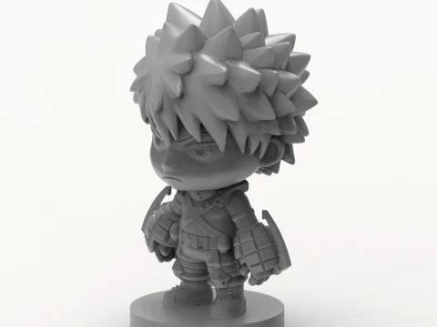 Katsuki Bakugo 3D Printable Figure 3D Print Model