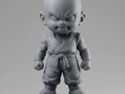 Krillin Dragon 3D Printable Figure 3D Print Model