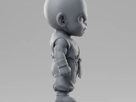 Krillin Dragon 3D Printable Figure 3D Print Model