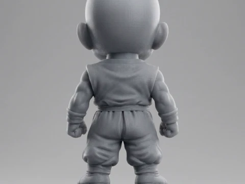 Krillin Dragon 3D Printable Figure 3D Print Model