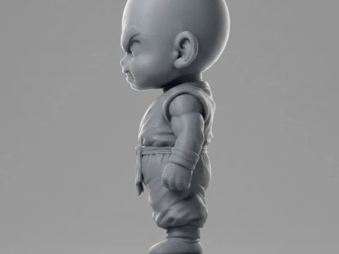 Krillin Dragon 3D Printable Figure 3D Print Model