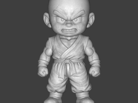 Krillin Dragon 3D Printable Figure 3D Print Model