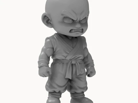 Krillin Dragon 3D Printable Figure 3D Print Model