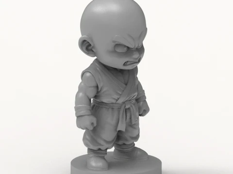 Krillin Dragon 3D Printable Figure 3D Print Model