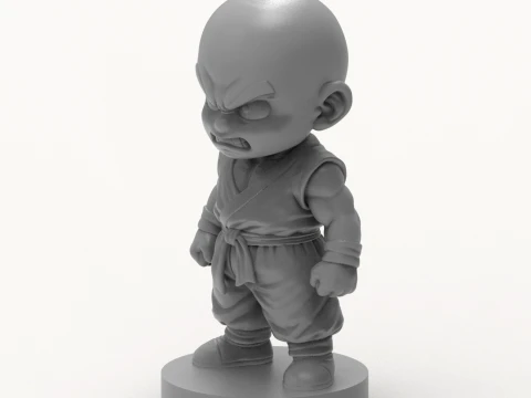 Krillin Dragon 3D Printable Figure 3D Print Model