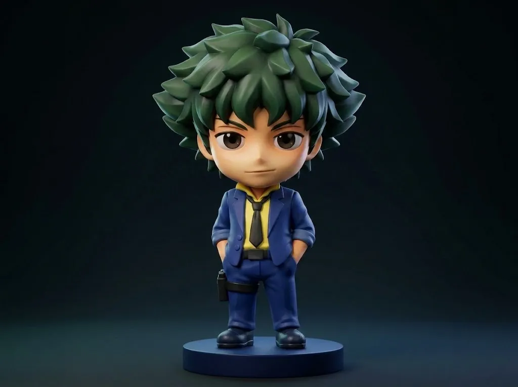Deku Chibi 3D Printable Figure 3D Print Model .c4d .max .obj .3ds .fbx .stl .blend 
