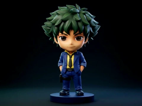Deku Chibi 3D Printable Figure 3D Baskı Modeli