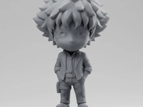 Deku Chibi 3D Printable Figure 3D Print Model