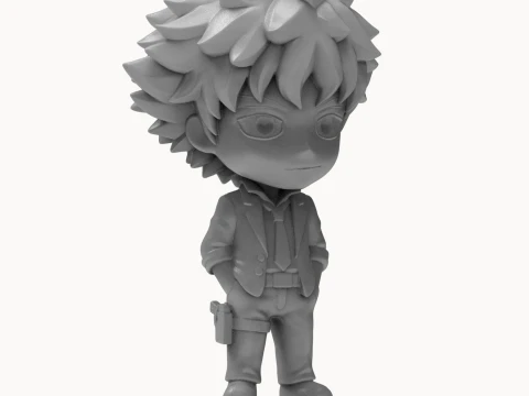 Deku Chibi 3D Printable Figure 3D Print Model