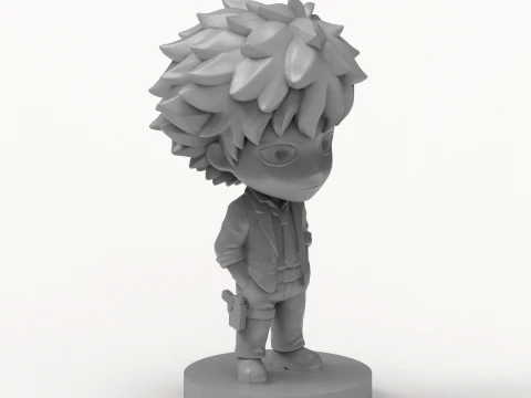 Deku Chibi 3D Printable Figure 3D Print Model