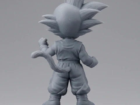 Kid Goku Chibi 3D Printable Figure 3D Print Model