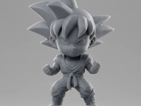 Son Goku Chibi 3D Printable Figure 3D Print Model
