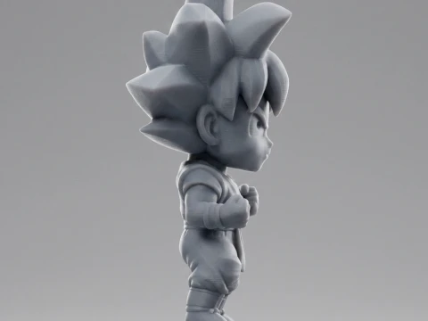 Son Goku Chibi 3D Printable Figure 3D Print Model