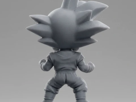 Son Goku Chibi 3D Printable Figure 3D Print Model