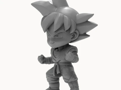 Son Goku Chibi 3D Printable Figure 3D Print Model