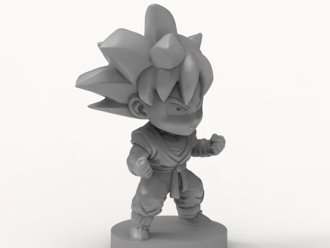 Son Goku Chibi 3D Printable Figure 3D Print Model