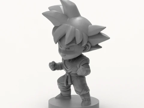 Son Goku Chibi 3D Printable Figure 3D Print Model