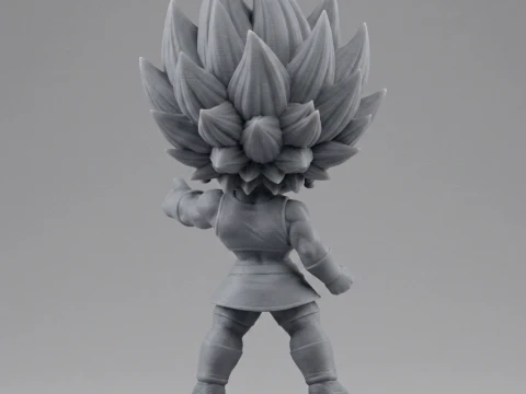 Super Saiyan Kefla Figurine Chibi 3D Printable 3D Print Model