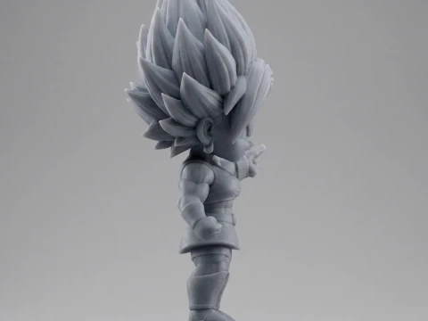 Super Saiyan Kefla Figurine Chibi 3D Printable 3D Print Model
