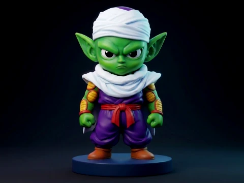 Piccolo Chibi Figurine 3D Printable 3D Baskı Modeli