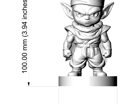 Piccolo Chibi Figurine 3D Printable 3D Print Model