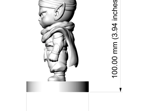 Piccolo Chibi Figurine 3D Printable 3D Print Model