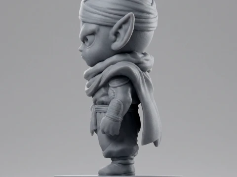 Piccolo Chibi Figurine 3D Printable 3D Print Model