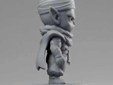 Piccolo Chibi Figurine 3D Printable 3D Print Model